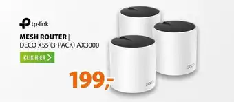 Expert TP-Link Deco X55 AX3000 Mesh WiFi 6 System (3-pack) aanbieding