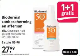 Etos Biodermal zonbescherming en aftersun aanbieding