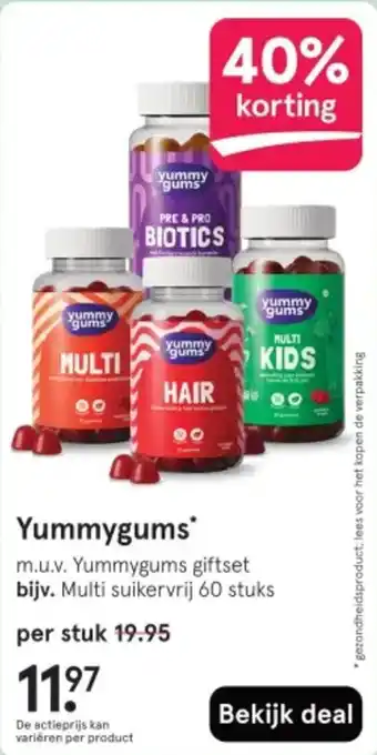 Etos Yummygums aanbieding