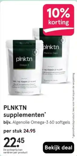 Etos PLNKTN supplementen aanbieding