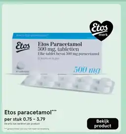 Etos Etos paracetamol*** aanbieding