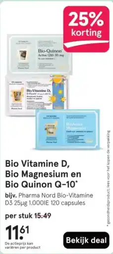 Etos Bio Vitamine D, Bio Magnesium en Bio Quinon Q-10 aanbieding