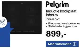 De Witgoed Specialist Pelgrim Inductie kookplaat inbouw aanbieding