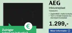 De Witgoed Specialist AEG Inbouwwplaat TII84B10FZ aanbieding