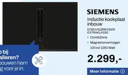 De Witgoed Specialist SIEMENS Inductie kookplaat inbouw aanbieding