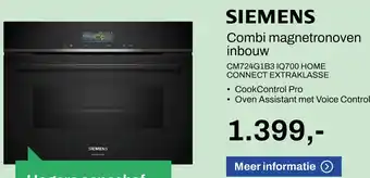 De Witgoed Specialist SIEMENS Combi magnetronoven inbouw aanbieding