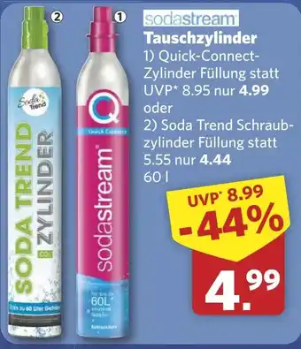 Combi sodastream Tauschzylinder aanbieding