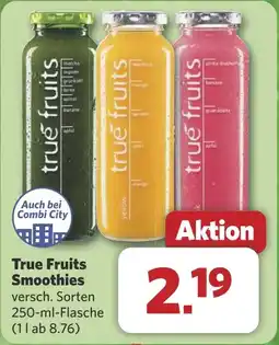 Combi True Fruits Smoothies aanbieding