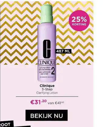 ICI Paris XL Clinique 3-Step Clarifying Lotion 25% Korting aanbieding