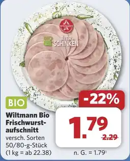 Combi Wiltmann Bio Frischwurst- aufschnitt aanbieding