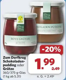 Combi Zum Dorfkrug Schokoladen- pudding oder Grütze aanbieding