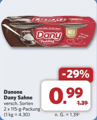 Combi Danone Dany Sahne aanbieding
