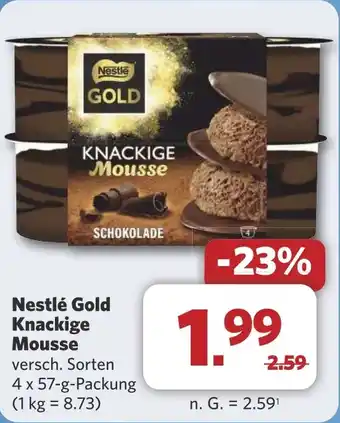 Combi Nestlé Gold Knackige Mousse aanbieding
