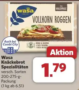 Combi Wasa Knäckebrot Spezialitäten aanbieding