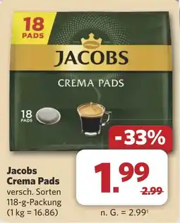 Combi Jacobs Crema Pads aanbieding