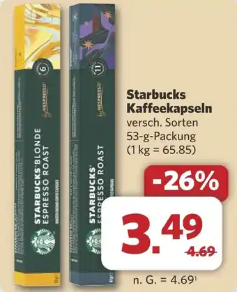 Combi Starbucks Kaffeekapseln aanbieding