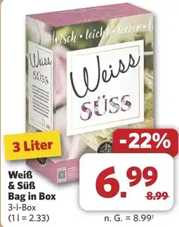 Combi Weiß & Süß Bag in Box aanbieding