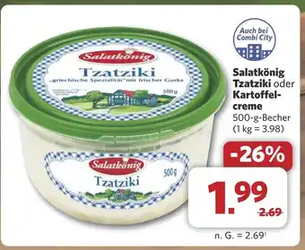 Combi Salatkönig Tzatziki oder Kartoffel- creme aanbieding