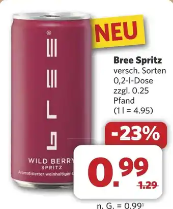 Combi Bree Spritz aanbieding