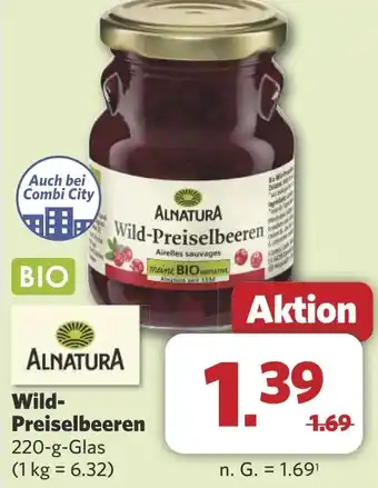 Combi Wild- Preiselbeeren aanbieding