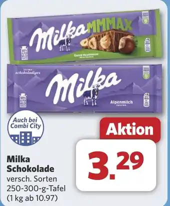 Combi Milka Schokolade aanbieding