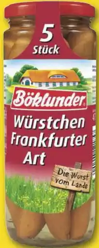 Combi Böklunder Wiener oder Frankfurter Würstchen aanbieding