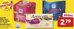 Combi Amicelli, Ritter Sport Schokowürfel oder Sport Knusperstücke aanbieding