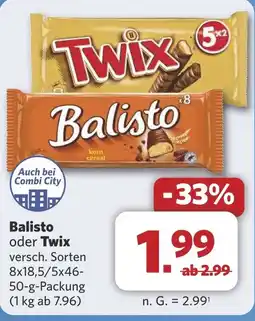 Combi Balisto oder Twix aanbieding