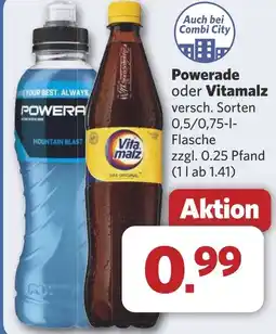 Combi Powerade oder Vitamalz aanbieding