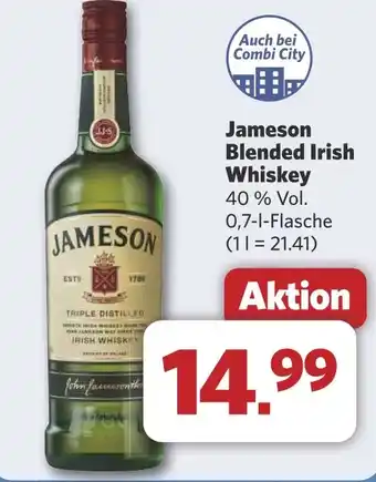 Combi Jameson Blended Irish Whiskey aanbieding