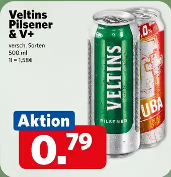 Combi Veltins Pilsener & V+ aanbieding