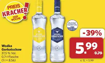 Combi Wodka Gorbatschow aanbieding