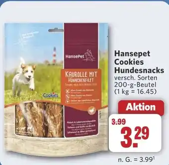 Combi Hansepet Cookies Hundesnacks aanbieding