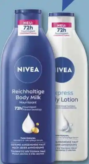 Combi Nivea Body Milk oder Body Lotion aanbieding