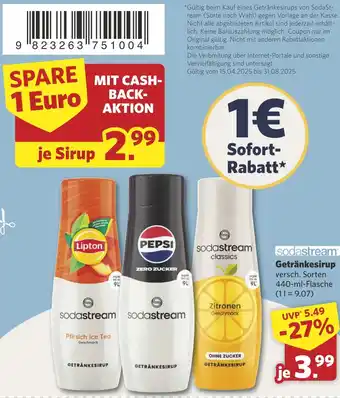Combi Getränkesirup aanbieding