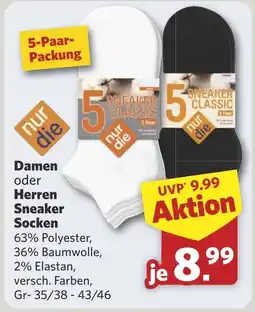 Combi Damen oder Herren Sneaker Socken aanbieding