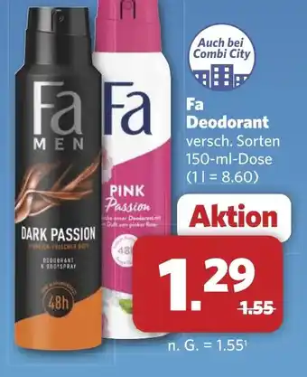 Combi Fa Deodorant aanbieding