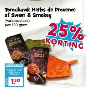 Boon`s Markt Tomahawk Herbs de Provence of Sweet & Smokey aanbieding