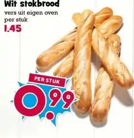 Boon`s Markt Wit stokbrood aanbieding