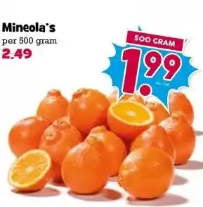Boon`s Markt Mineola's per 500 gram aanbieding