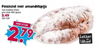 Boon`s Markt Feeststol met amandelspijs aanbieding