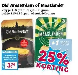 Boon`s Markt Old Amsterdam of Maaslander aanbieding