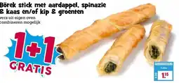 Boon`s Markt Börek stick met aardappel, spinazie & kaas en/of kip & groenten aanbieding