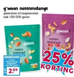 Boon`s Markt g'woon notenmelange aanbieding