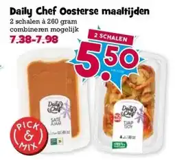 Boon`s Markt Daily Chef Oosterse maaltijden 2 schalen à 260 gram combineren mogelijk aanbieding