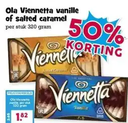 Boon`s Markt Ola Viennetta vanille of salted caramel per stuk 320 gram aanbieding
