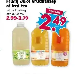 Boon`s Markt Fruity Juice vruchtensap of iced tea aanbieding