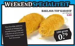 Boon`s Markt BAKLAVA TOP KADAYIF aanbieding