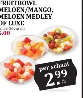 Boon`s Markt FRUITBOWL MELOEN/MANGO, MELOEN MEDLEY OF LUXE aanbieding