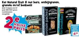 Boon`s Markt Eat Natural fruit & nut bars, ontbijtgranen. granola en/of boekweit aanbieding